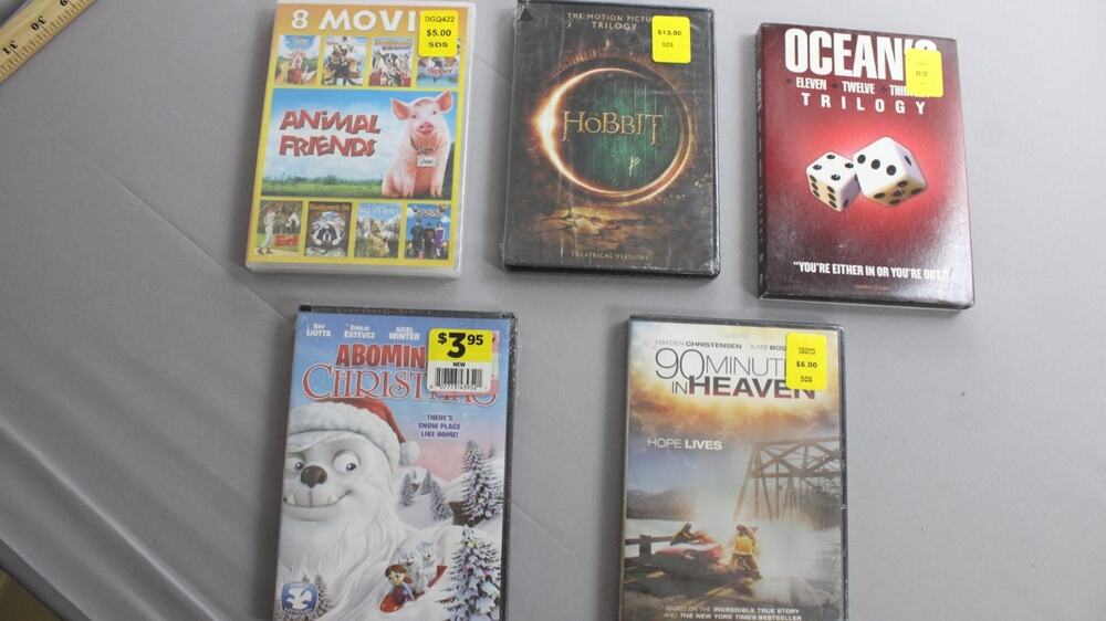 5 DVD Movie Lot Hobbit Trilogy Oceans Trilogy Animal Friends 16 Movies Christmas
